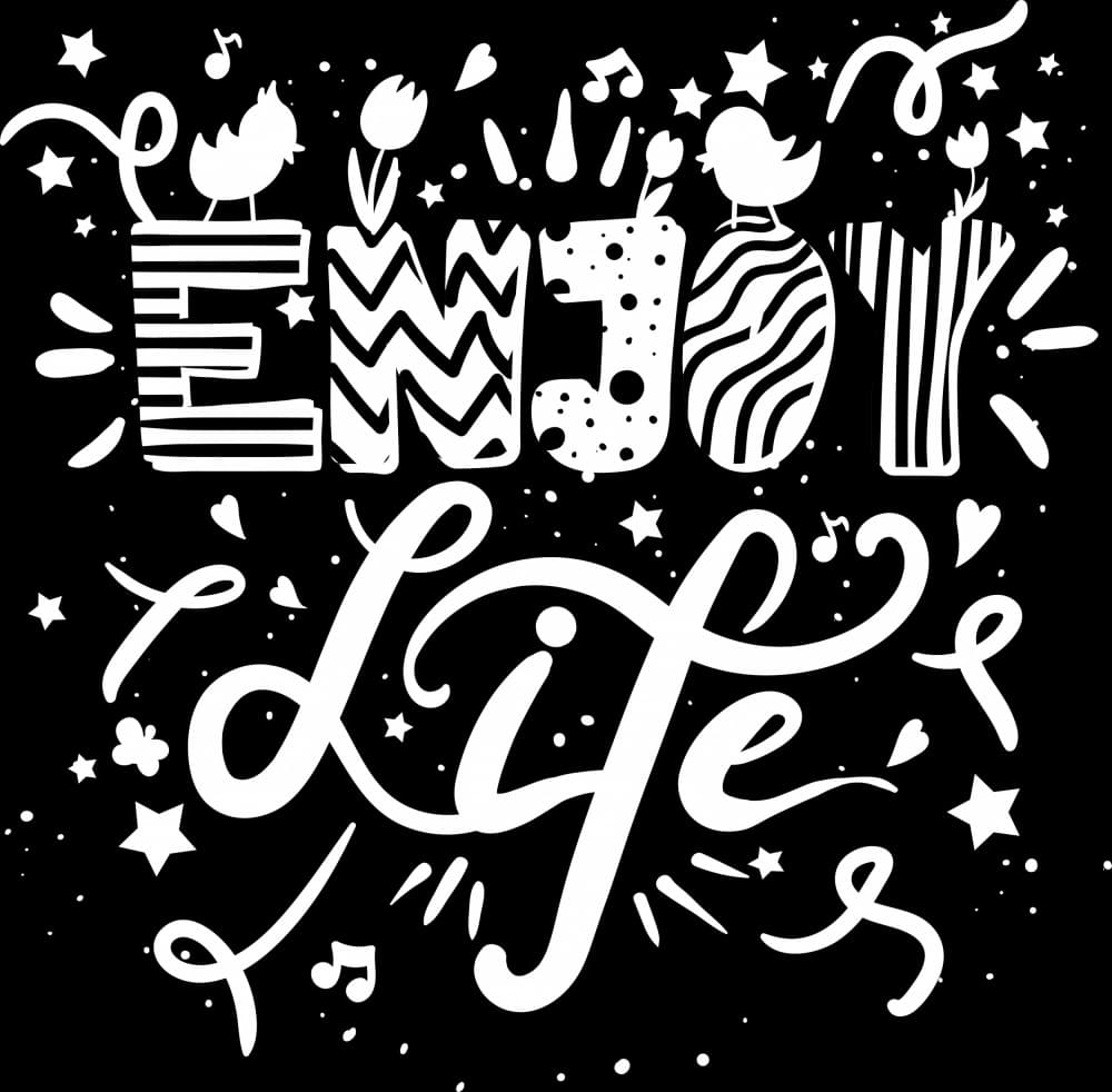 Whimsical Enjoy Life by Marika Barsrsind β canvas wall art