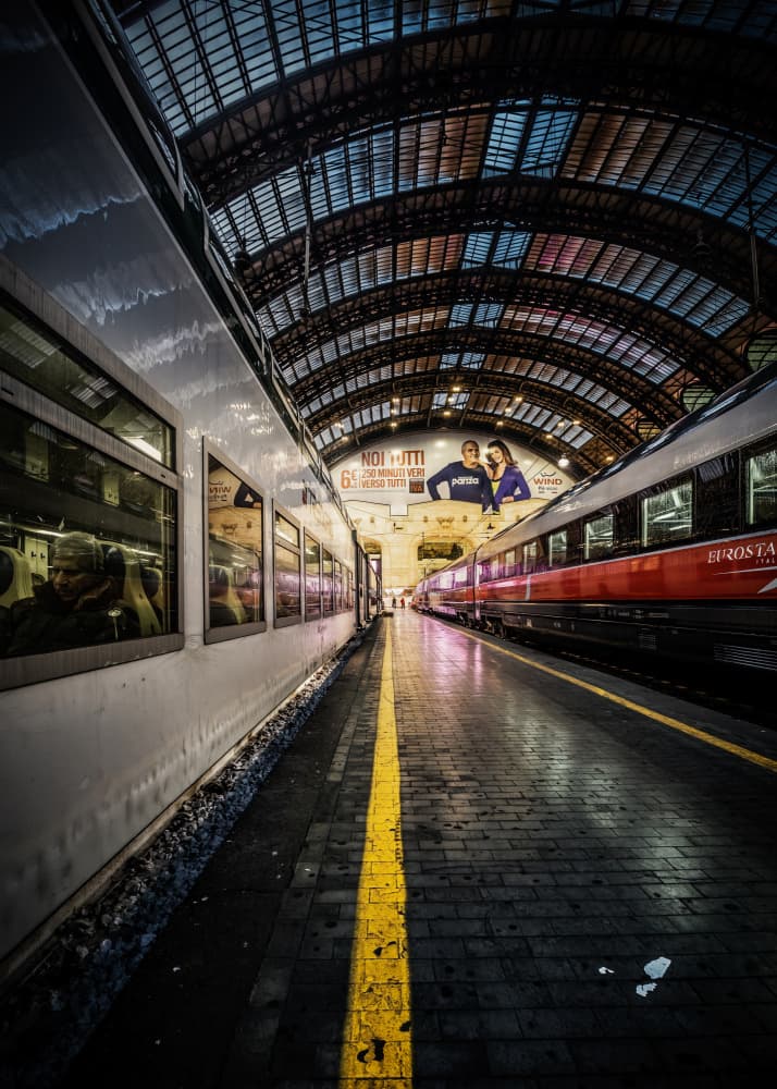 Moody Train Station by Marco Tagliarino — canvas wall art