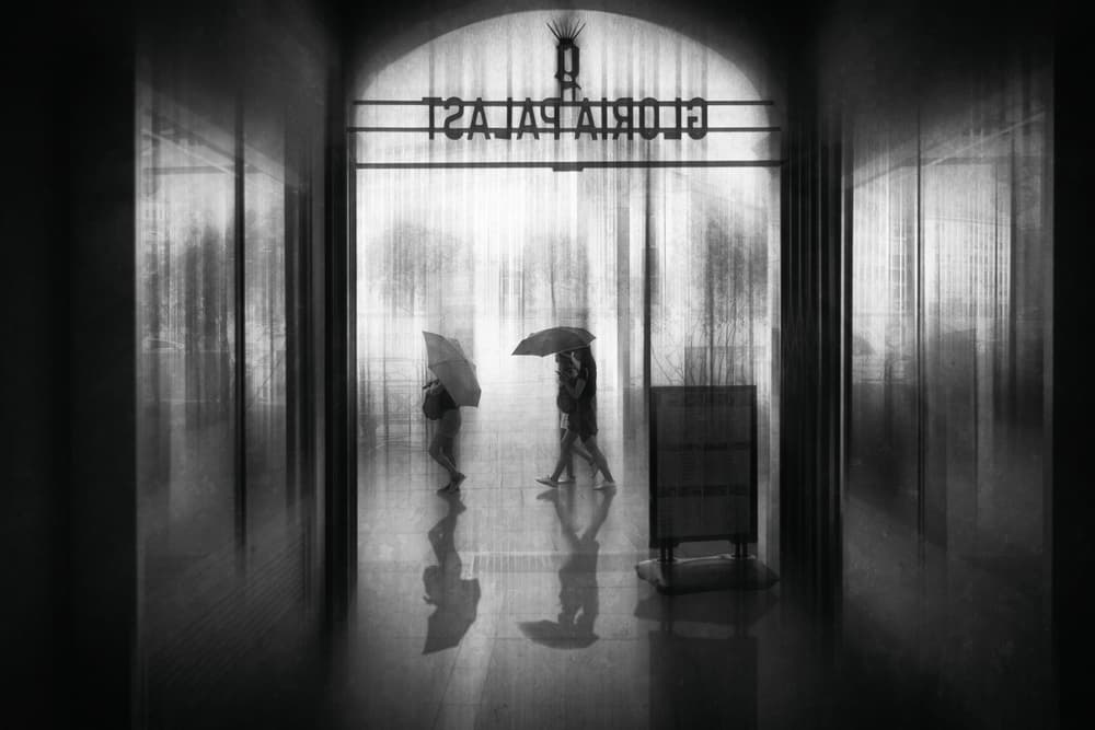 Rainy Archway Passage by Roswitha Schleicher-Schwarz — canvas wall art