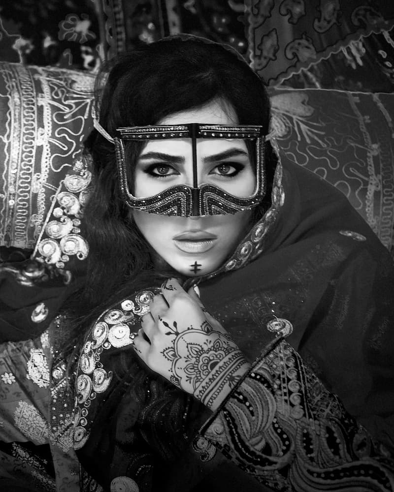 Mysterious Middle Eastern Woman by Mehdi Mokhtari — canvas wall art