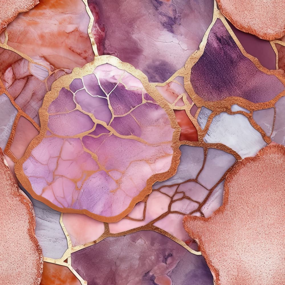 Vibrant Gold Marble Kintsugi by Bilge Paksoylu — canvas wall art