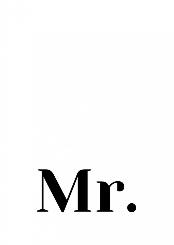 Classic Mr. Typography by Kristina N. - SoulArt Shop — canvas wall art
