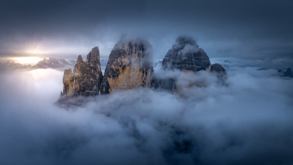 Majestic Peaks Cloudscape by Yongnan Li (李永男) — canvas wall art