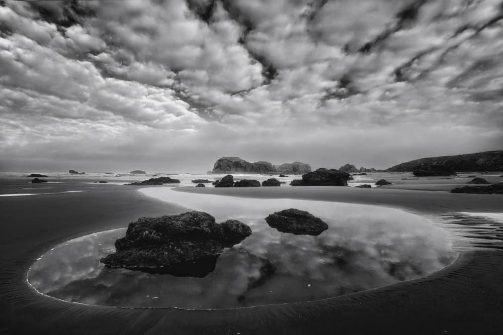 Dramatic Coastal Reflection by Hanping Xiao — canvas wall art