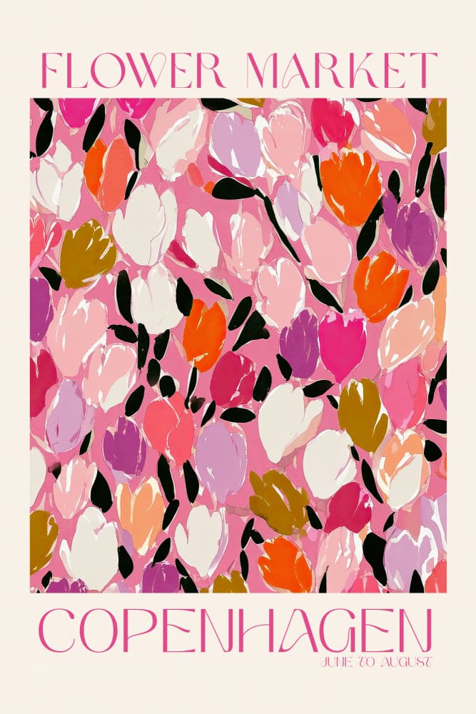 Flowermarket by Treechild — canvas wall art