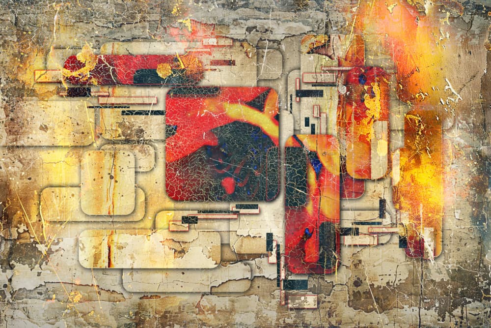 Dynamic Abstract Grid by Rafal Kulik — canvas wall art