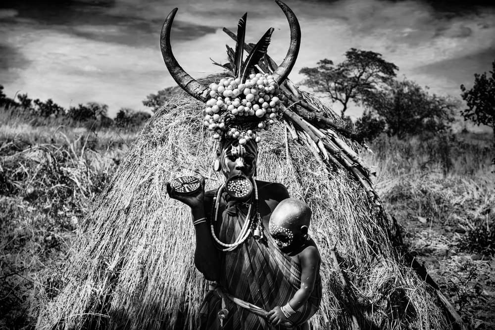 African Mother Adorned by Svetlin Yosifov — canvas wall art