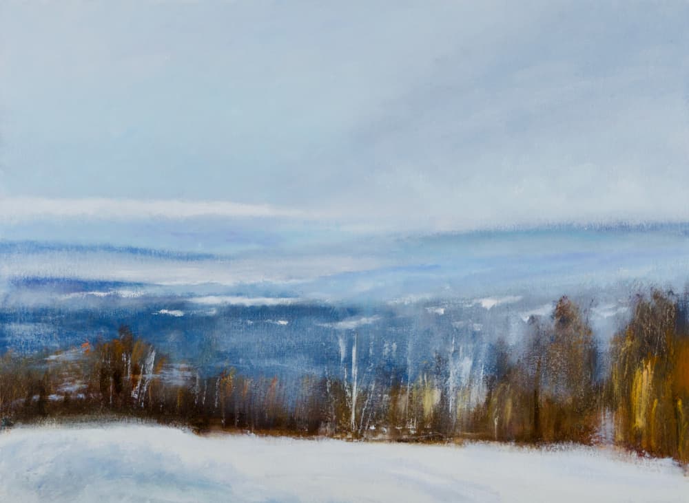 Serene Winter Landscape by Richard Gombar — canvas wall art