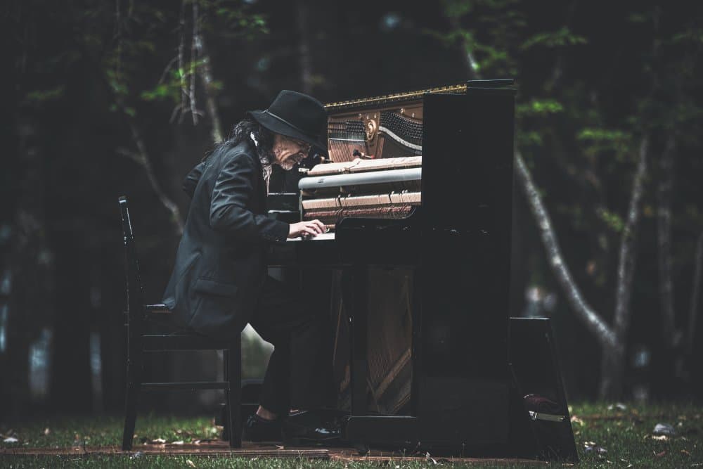 Solitary Piano Player by Marco Tagliarino — canvas wall art