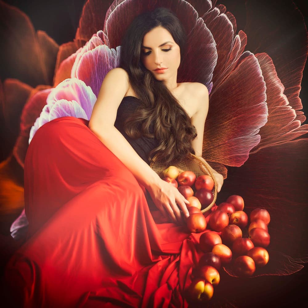 Ethereal Beauty with Fruit by Alexandra Fira — canvas wall art