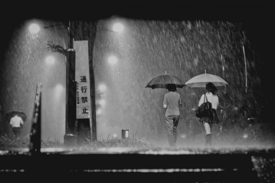 Tokyo Rain Night by Kouji Tomihisa — canvas wall art