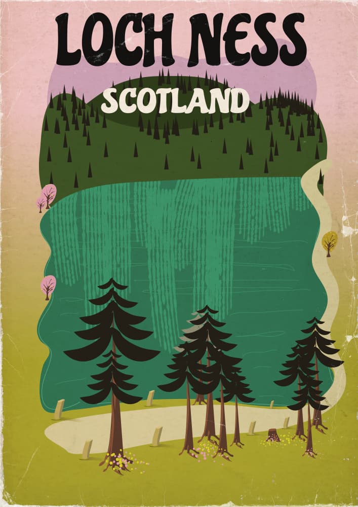 Loch Ness Scotland Travel by Nicholas — canvas wall art
