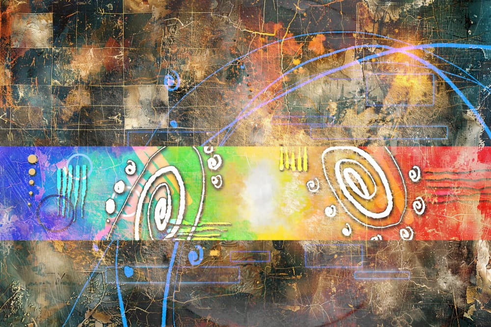 Abstract Art Composition With Gold Textures 26 by Rafal Kulik — canvas wall art