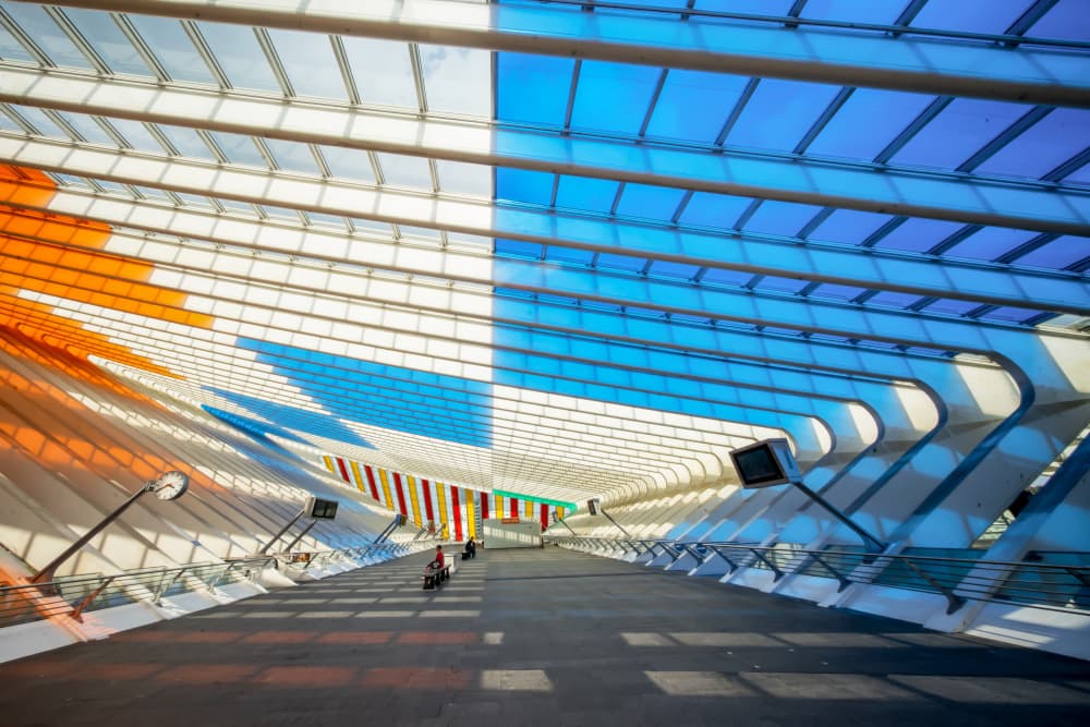 Colorful Architectural Light by Luc Vangindertael (laGrange) — canvas wall art