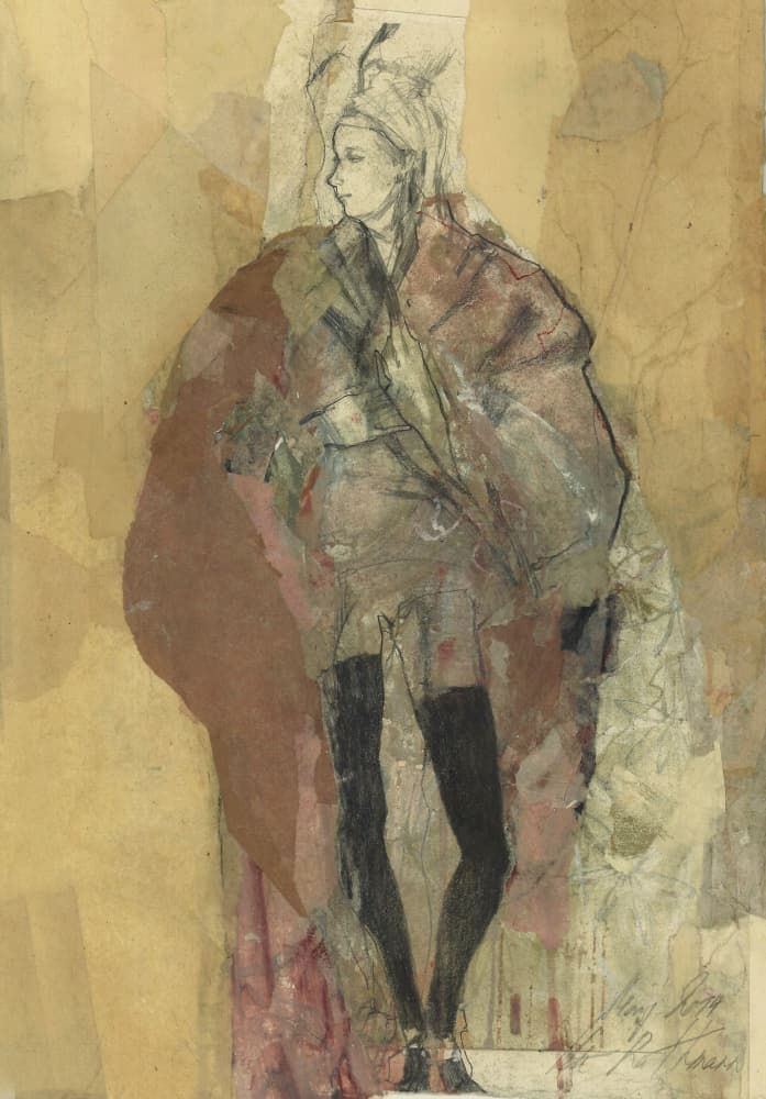 Chic Fashion Illustration by Ute Rathmann — canvas wall art