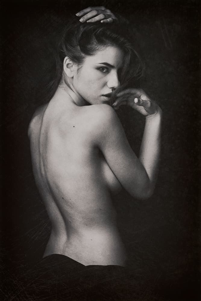 Sensual Bare Back by Joan Gil Raga — canvas wall art