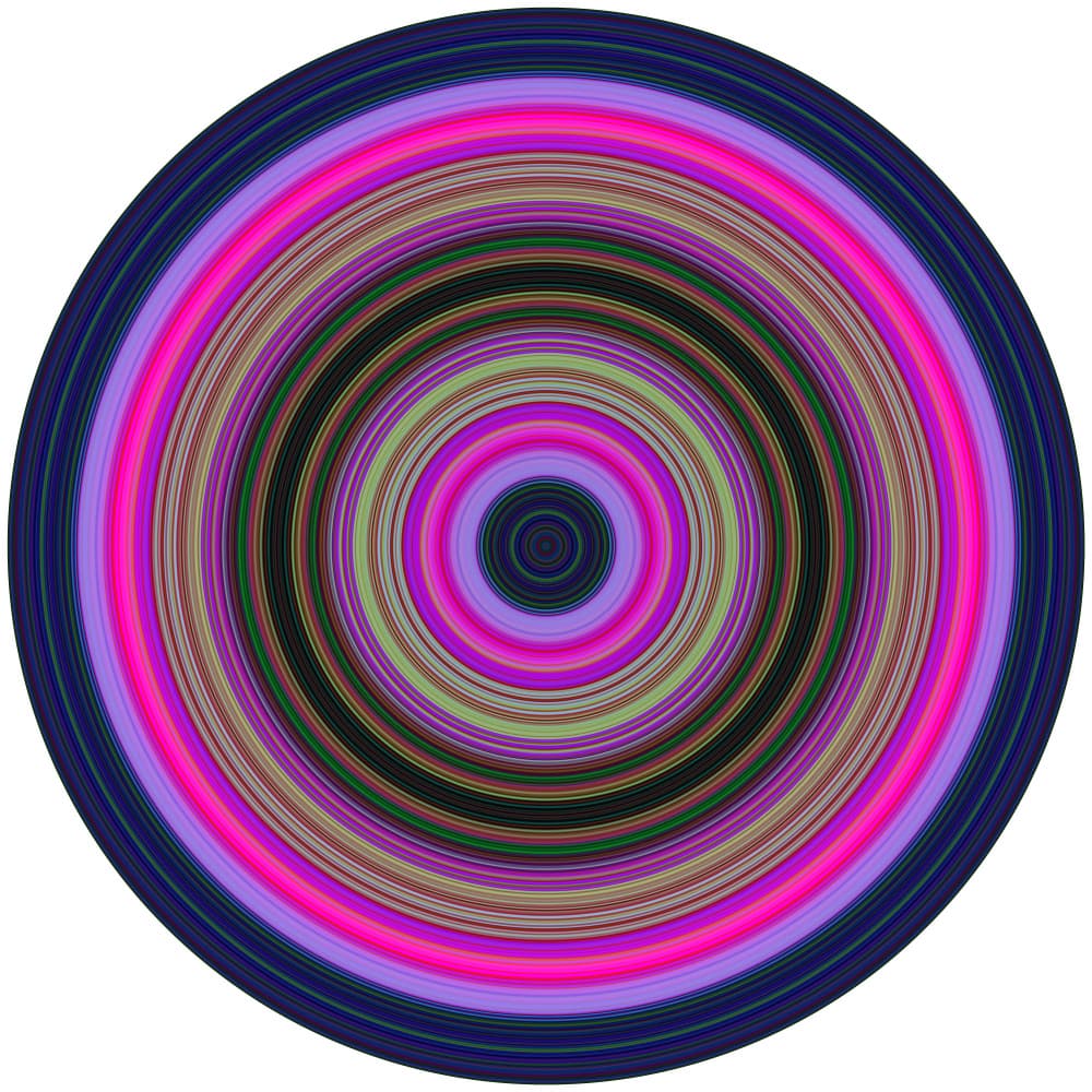 Concentric Color Circles by PASLIER Morgan — canvas wall art