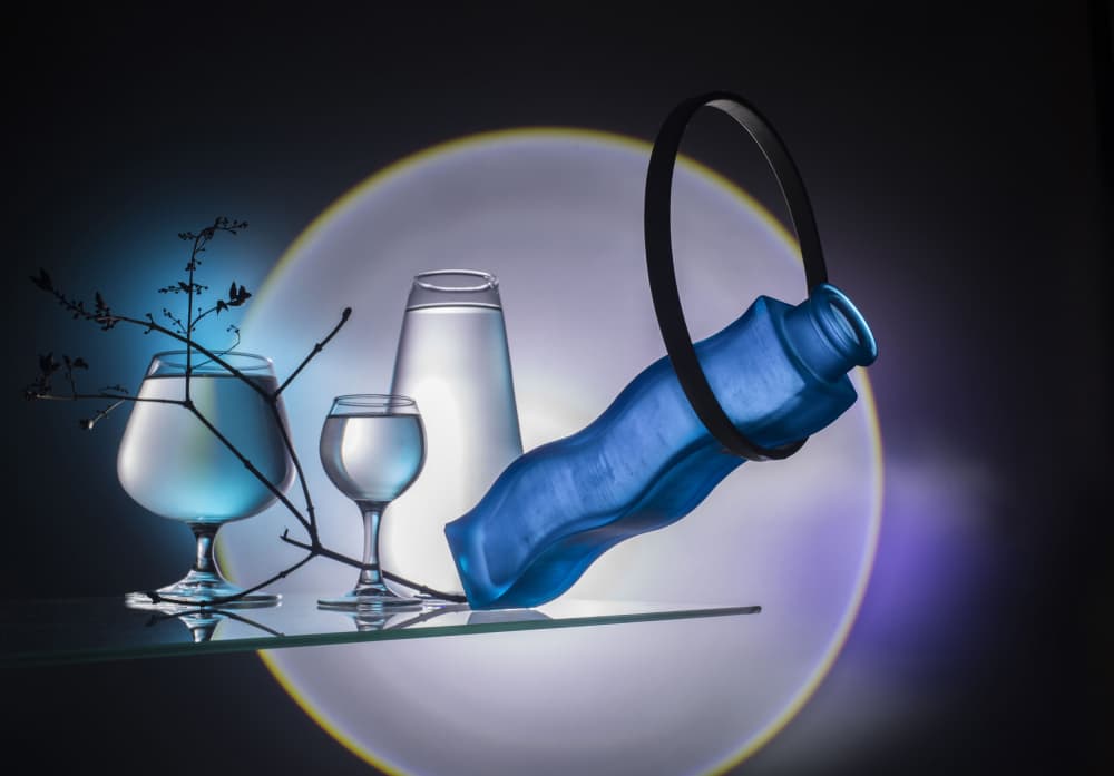 Modern Blue Still Life by Evgeniy Popov — canvas wall art
