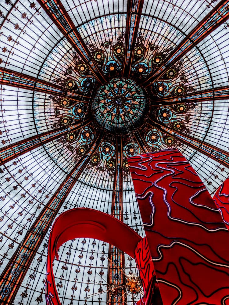 Vibrant Dome and Sculpture by Elizabeth Allen — canvas wall art