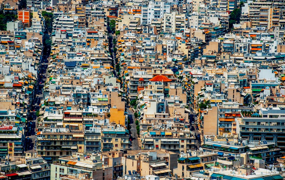 Dense Cityscape View by RABIA BASHA ARTIST — canvas wall art