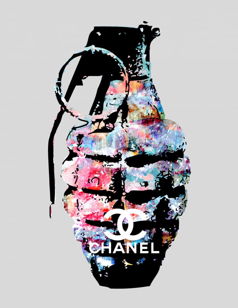Vibrant Pop Art Grenade by PASLIER Morgan — canvas wall art