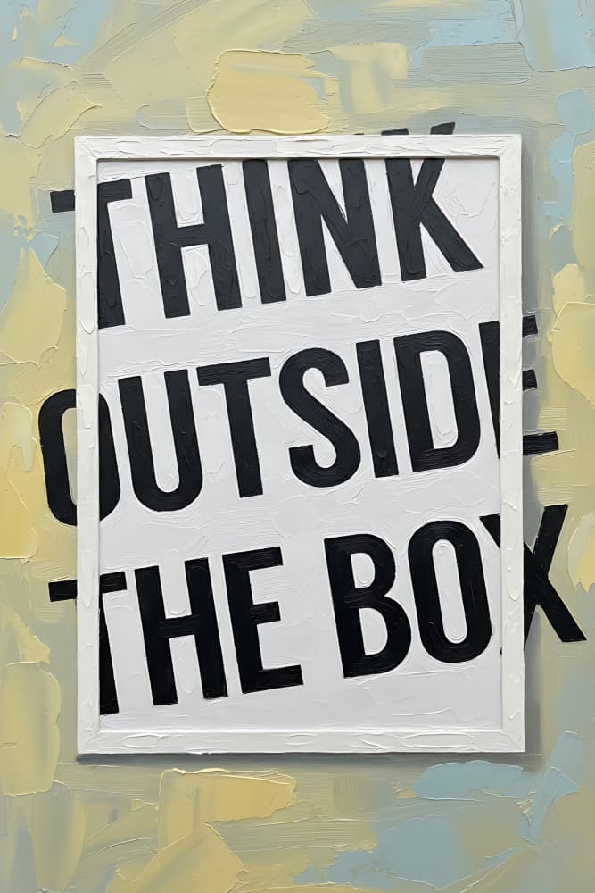 Think Outside The Box by HUGO — canvas wall art