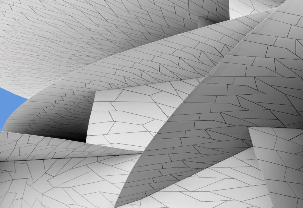 Dynamic White Architecture by Wayne Pearson — canvas wall art