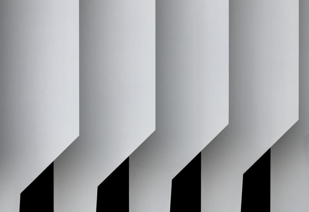 Rhythmic White Forms by Alfonso Novillo — canvas wall art