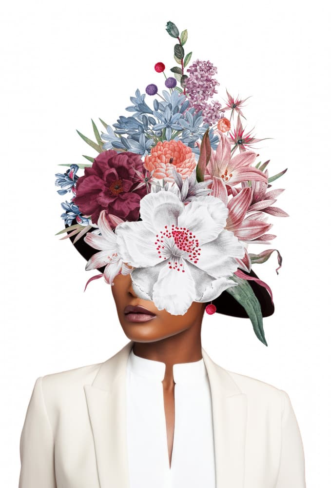 Mysterious Floral Beauty by Marja van den Hurk — canvas wall art