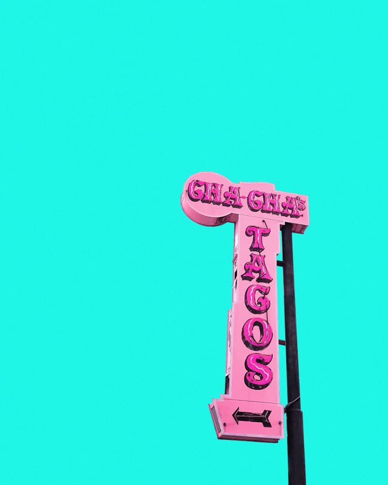 Cha-Cha's Tacos Sign by Tom Windeknecht — canvas wall art