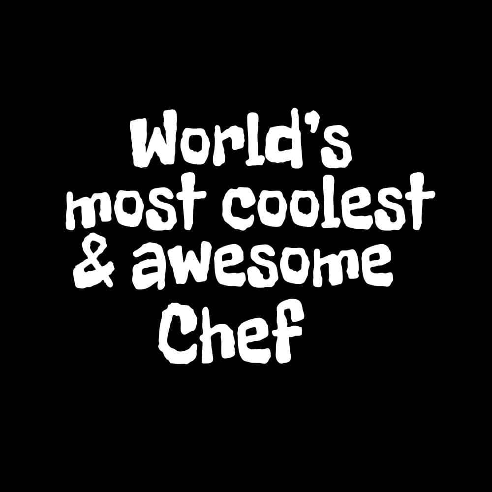 World's Most Awesome Chef by Happie Eagle — canvas wall art