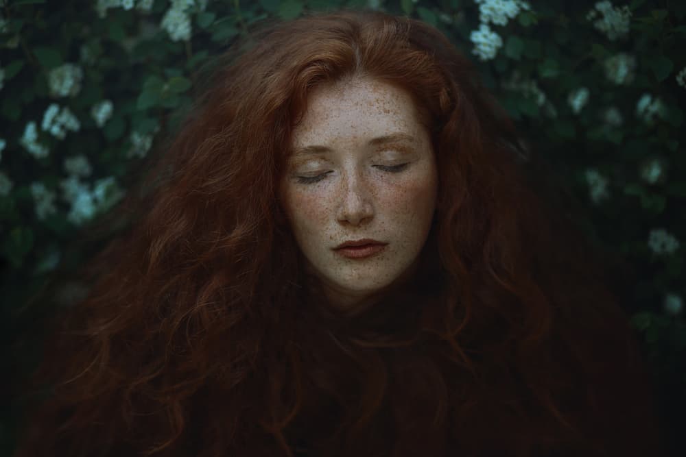 Serene Redhead Dream by Raluca Arhire — canvas wall art