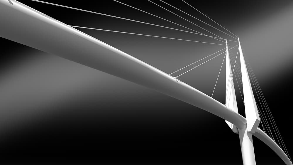 Modern Bridge Abstraction by Antonyus Bunjamin (Abe) — canvas wall art