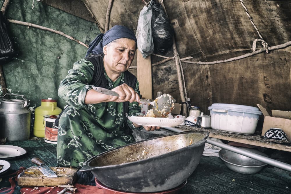 Traditional Meal Preparation by Marcel Rebro — canvas wall art