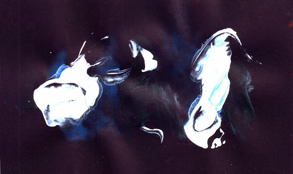 Midnight Fluid Forms by Rafal Kulik — canvas wall art