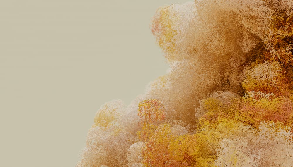 Golden Organic Forms by Javier Pardina — canvas wall art