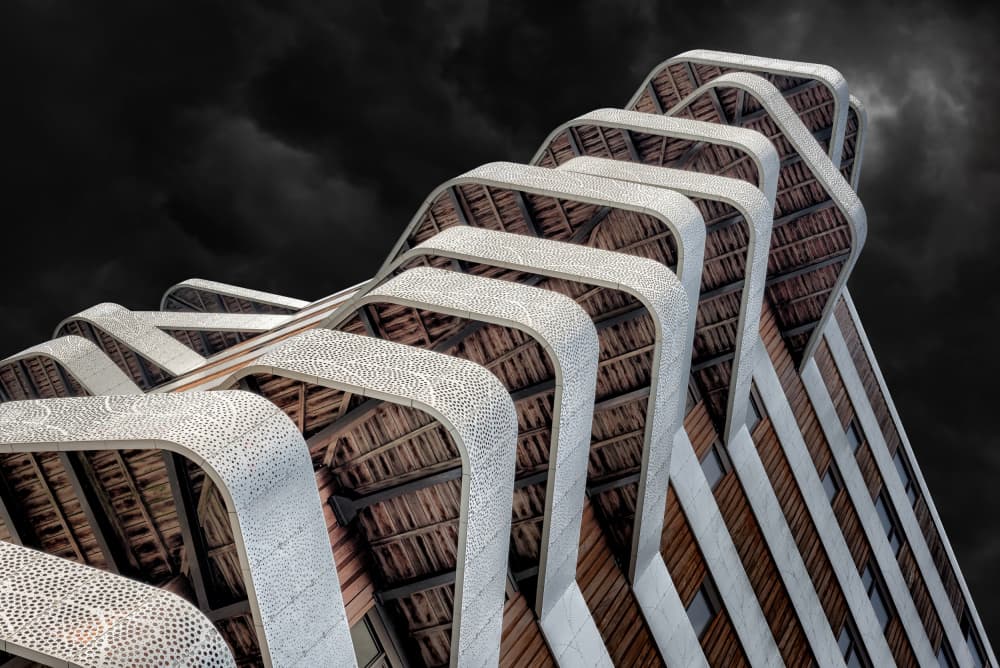 Modern Urban Curves by Michiel Hageman — canvas wall art