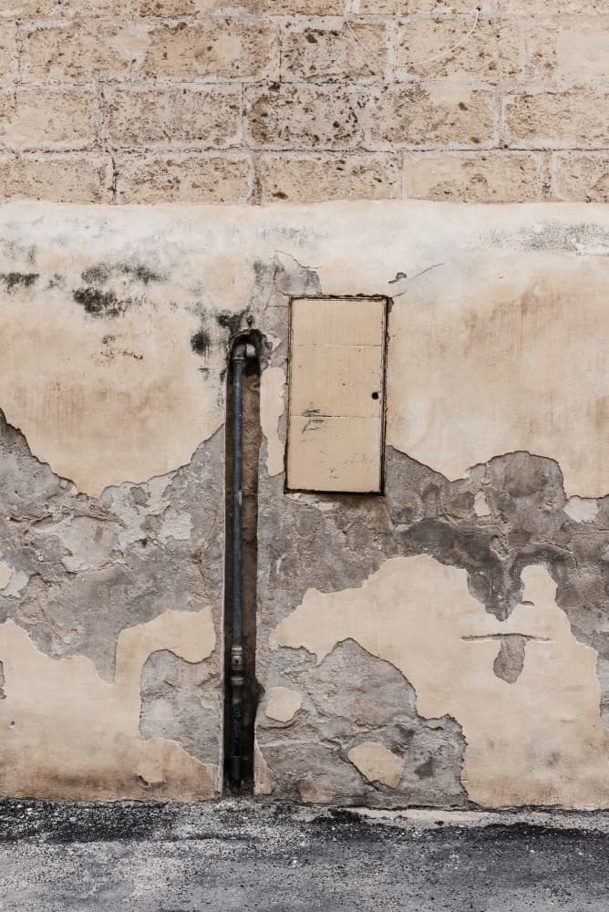 Peeling Plaster Wall by Photolovers — canvas wall art