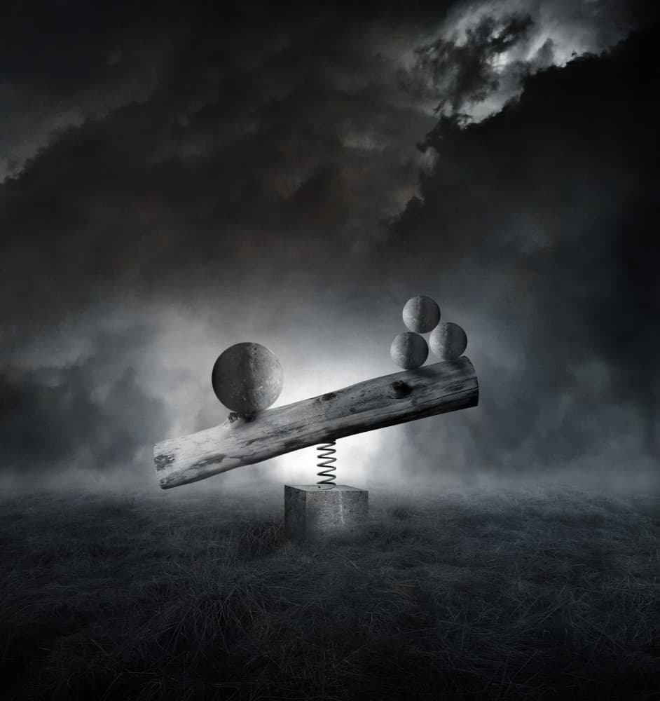 Precarious Balance by Hari Sulistiawan — canvas wall art