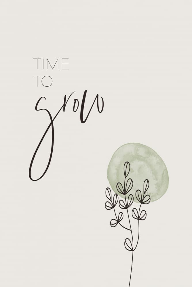 Time To Grow Botanical by Melanie Viola — canvas wall art