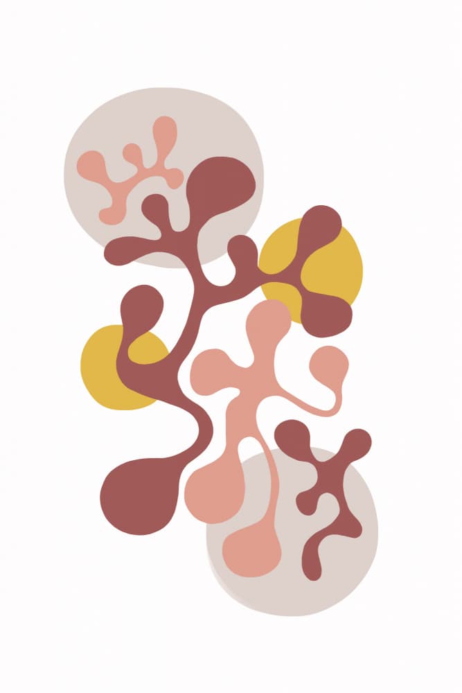 Organic Flowing Shapes by Melanie Viola — canvas wall art
