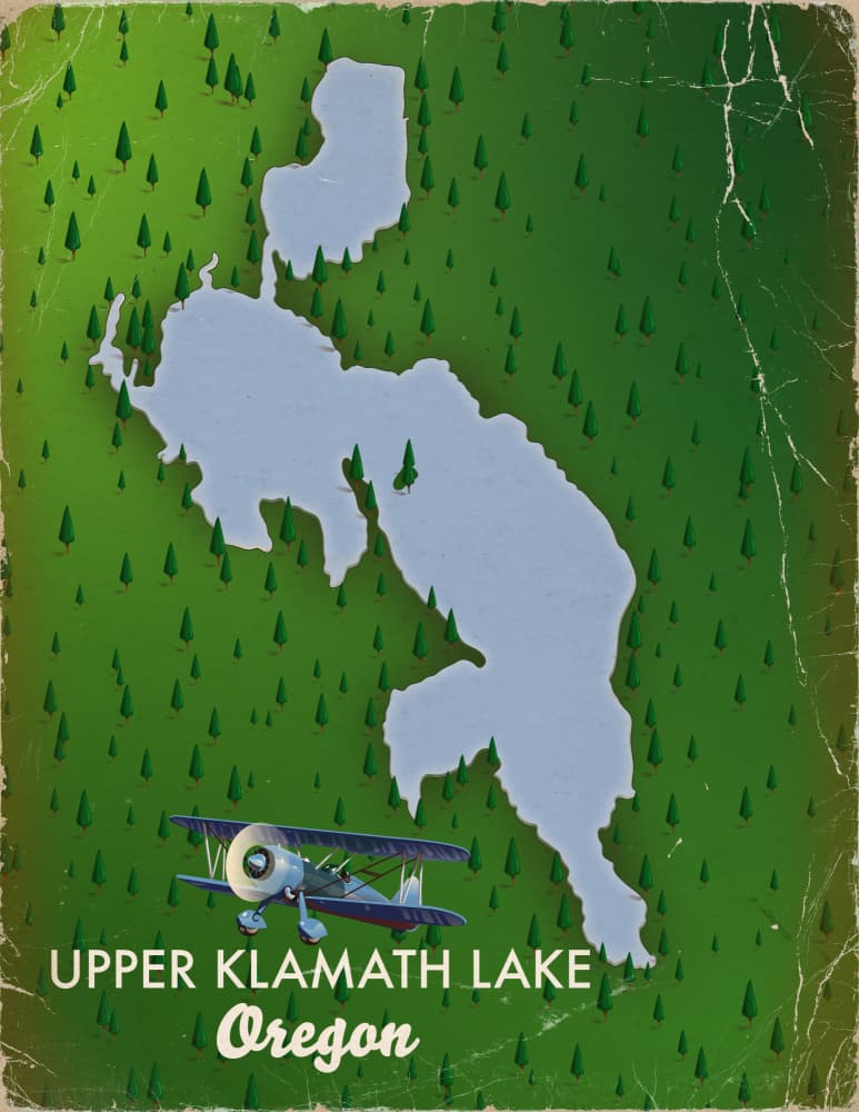 Upper Klamath Lake Oregon by Nicholas — canvas wall art