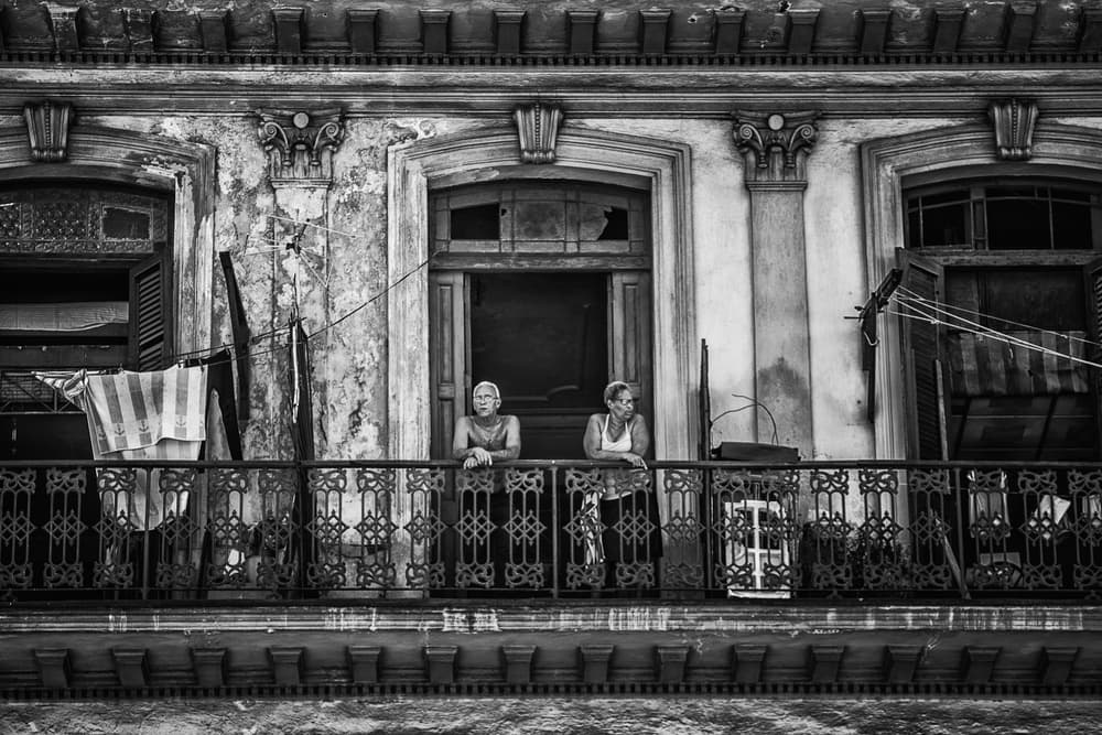 Balcony City Life by Pavol Stranak — canvas wall art