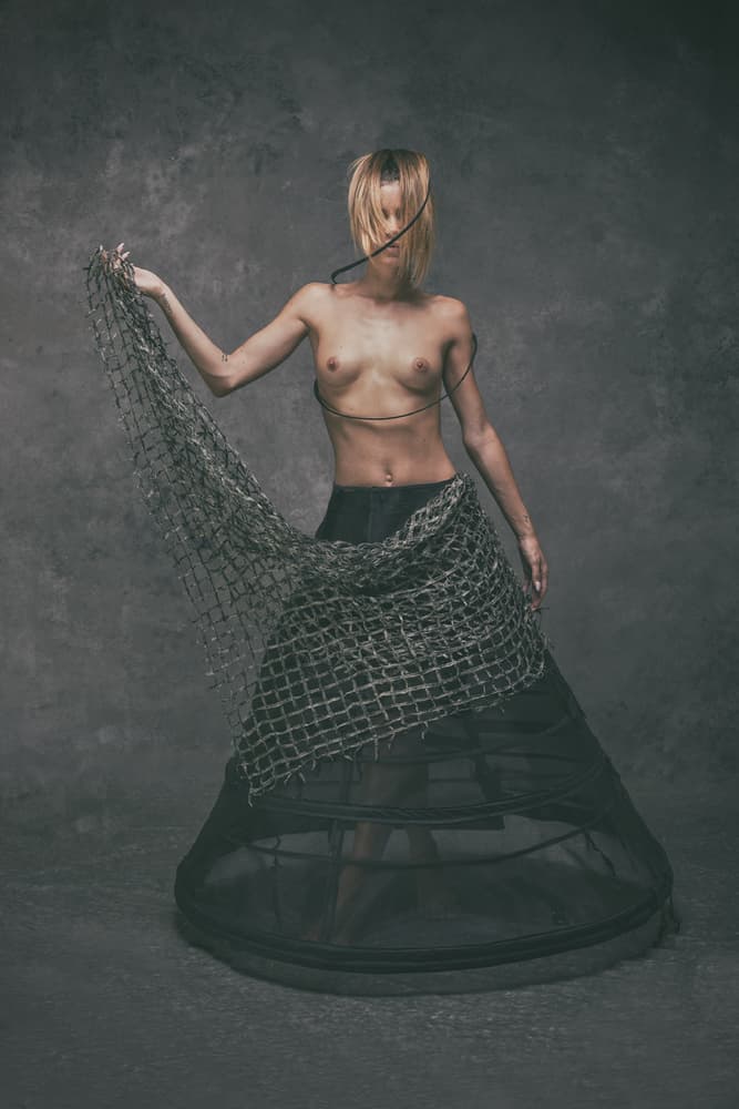 Conceptual Net Figure by Joan Gil Raga — canvas wall art