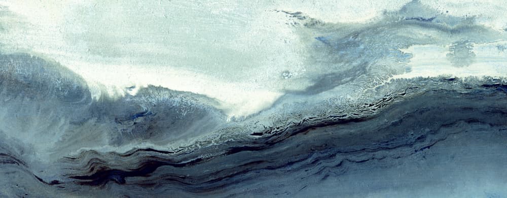 Abstract Ocean Waves by Jared Hankins — canvas wall art
