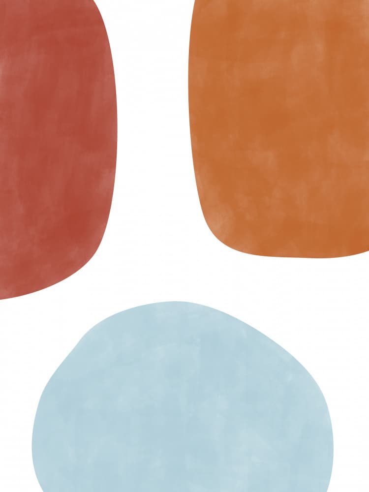 Muted Organic Forms by Elena Ristova — canvas wall art