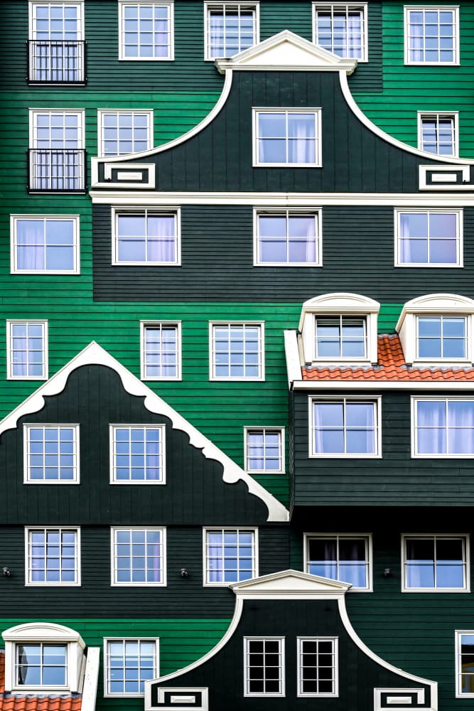 Whimsical Dutch Windows by Linda Wride — canvas wall art