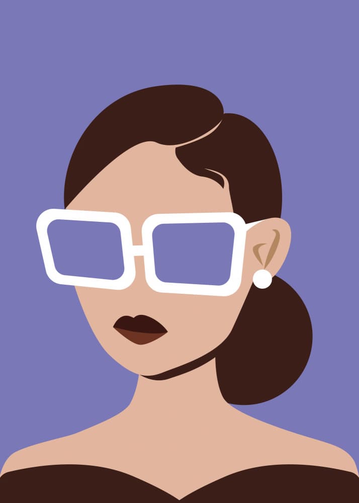 Stylish Woman Sunglasses by Chantal Jemmott — canvas wall art