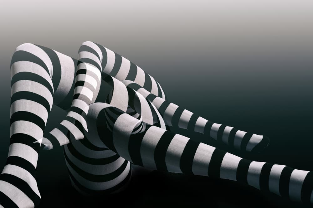 Striped Illusion by Erhard Batzdorf — canvas wall art