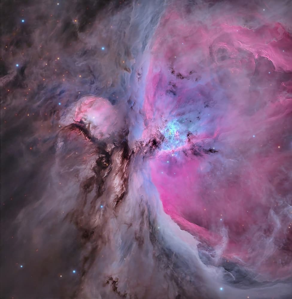 Vibrant Cosmic Nebula by Rosa María Rodríguez — canvas wall art